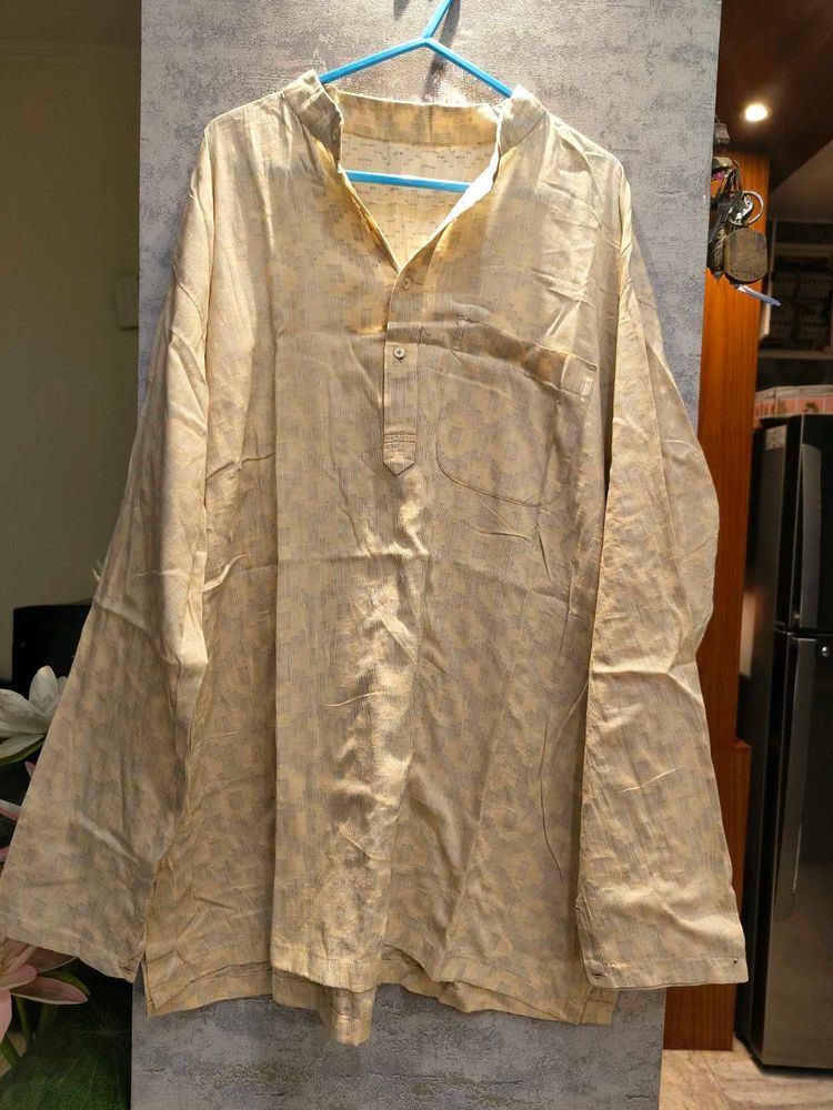 Mens Full Sleeve Mid Length Kurta