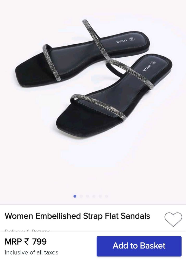 Max Shiny And black flats ( Foot wear)