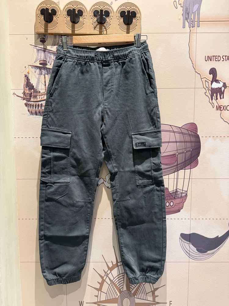 Zara Boys Grey Cargo Pants