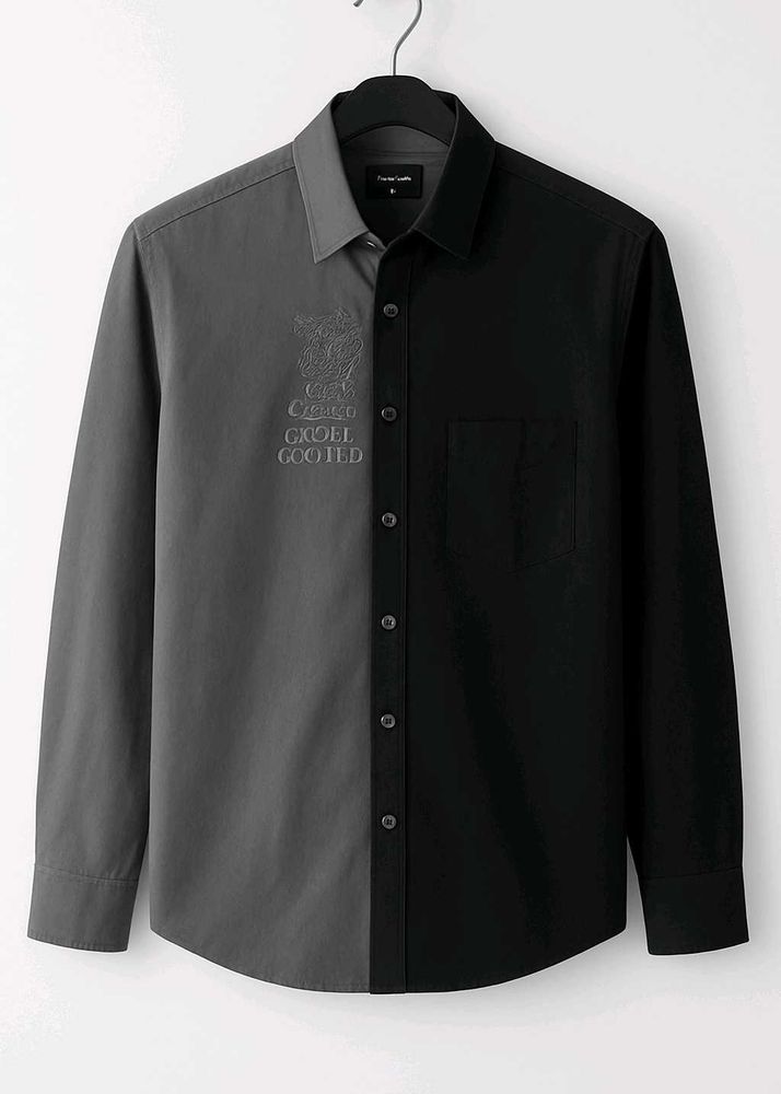 Two-Tone Long Sleeve Shirt