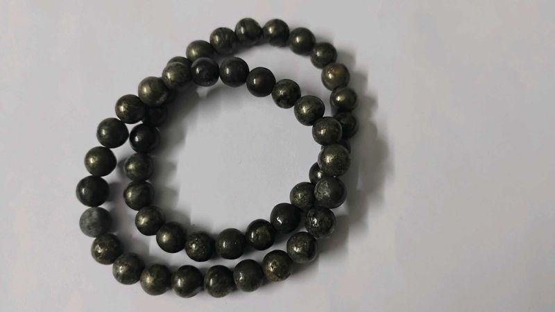 pyrite crystal bracelet