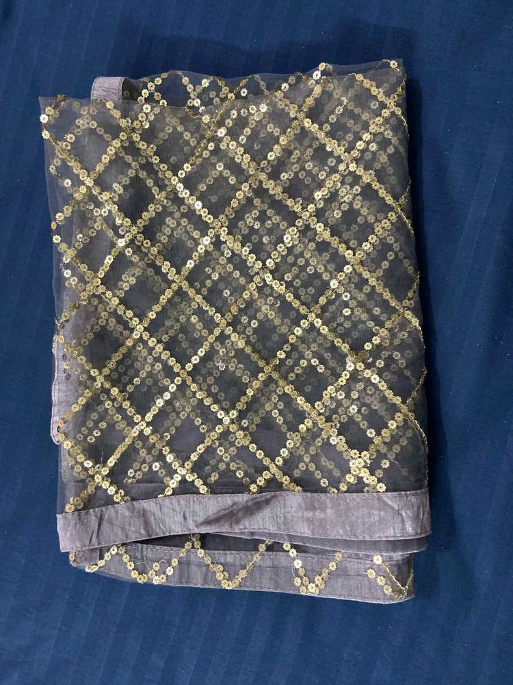 Lavender Net Dupatta