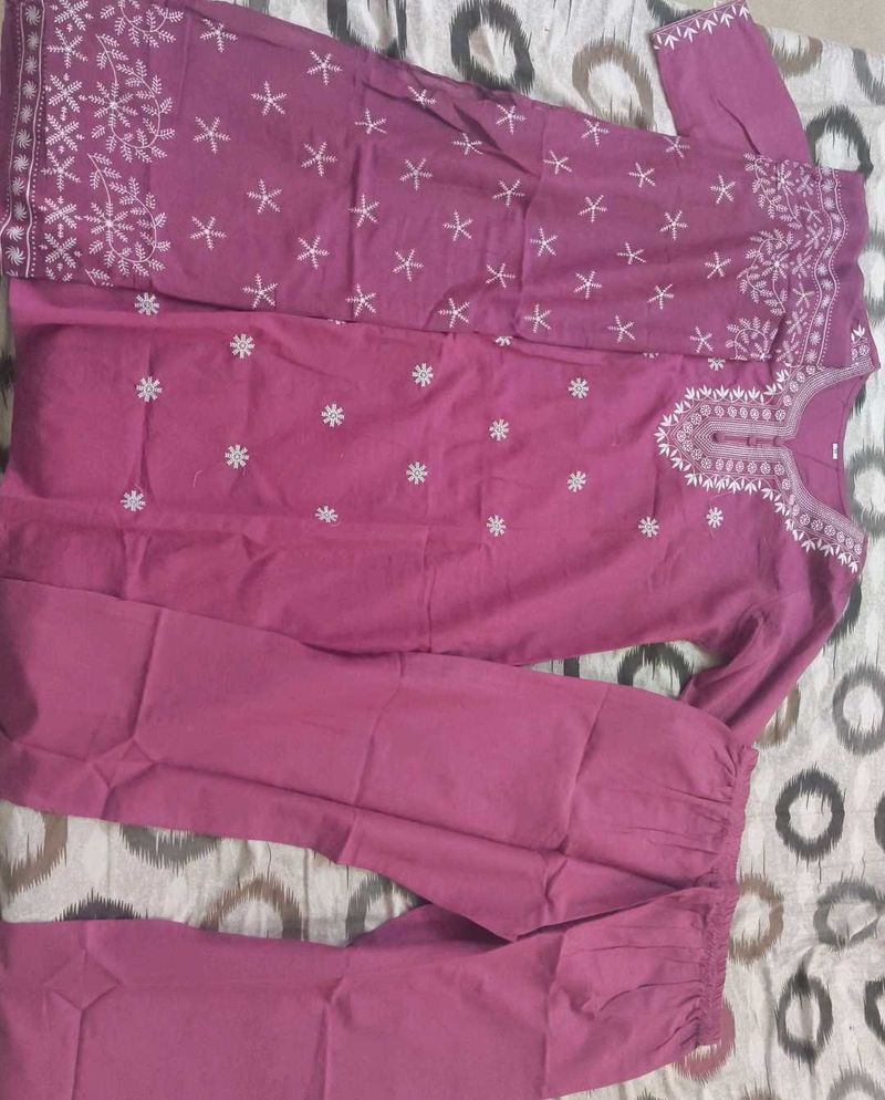 Beautiful Embroidered Kurta Set with Dupatta