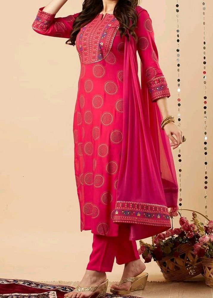 Kurta with Trousers &amp; Dupatta