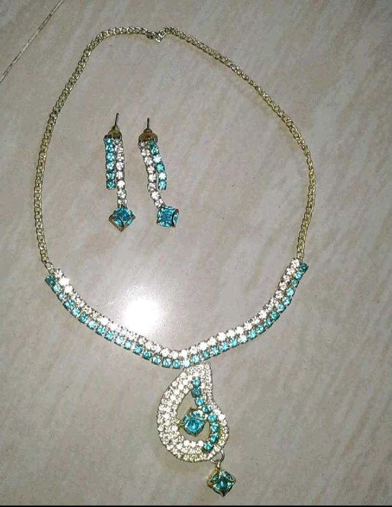 Blue Stone Jewellery Set