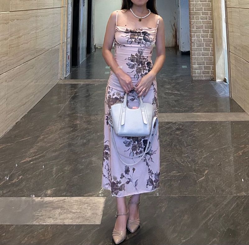 Floral Print Midi Dress