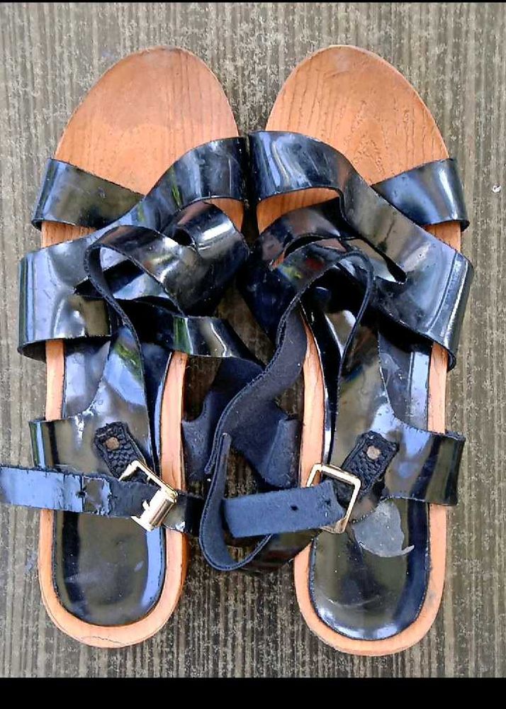 Black Strappy Sandals