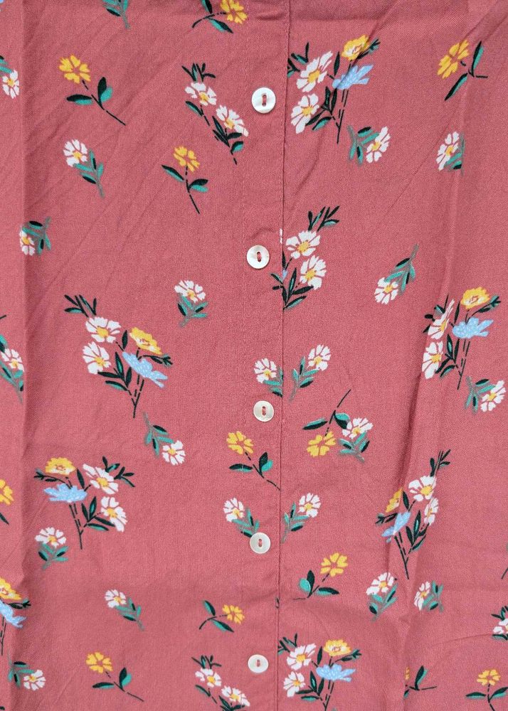 Floral Button-Down Top