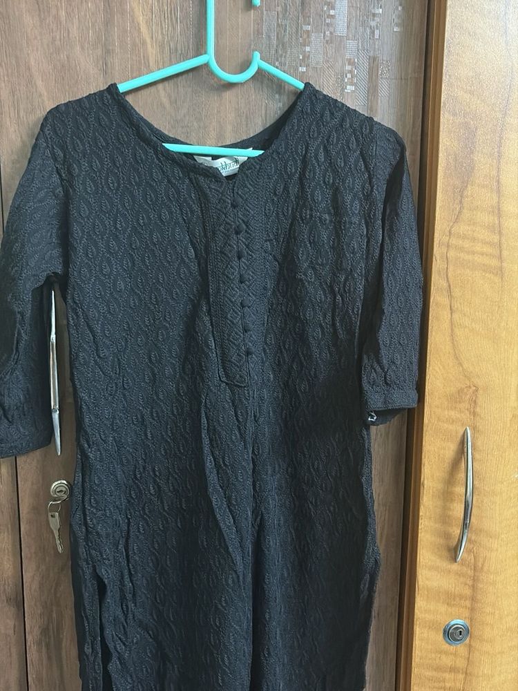 Elegant Black Kurta