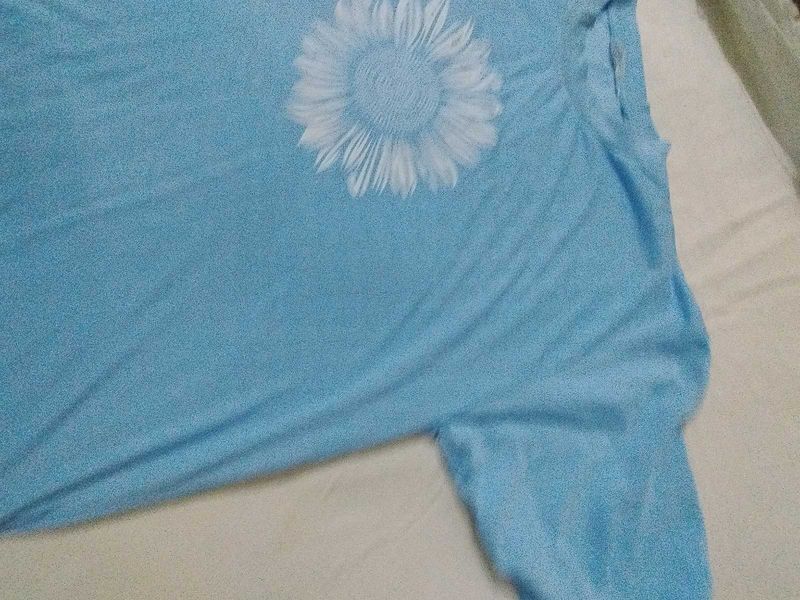 Light Blue Sunflower Tee
