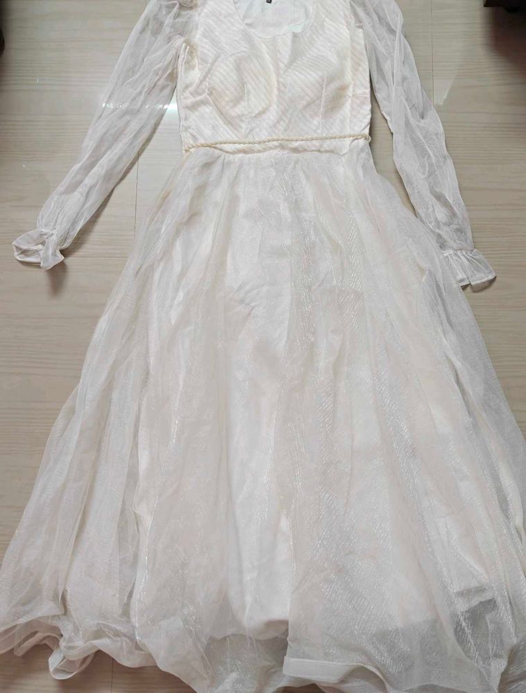 Elegant Fairy Princess White Dress