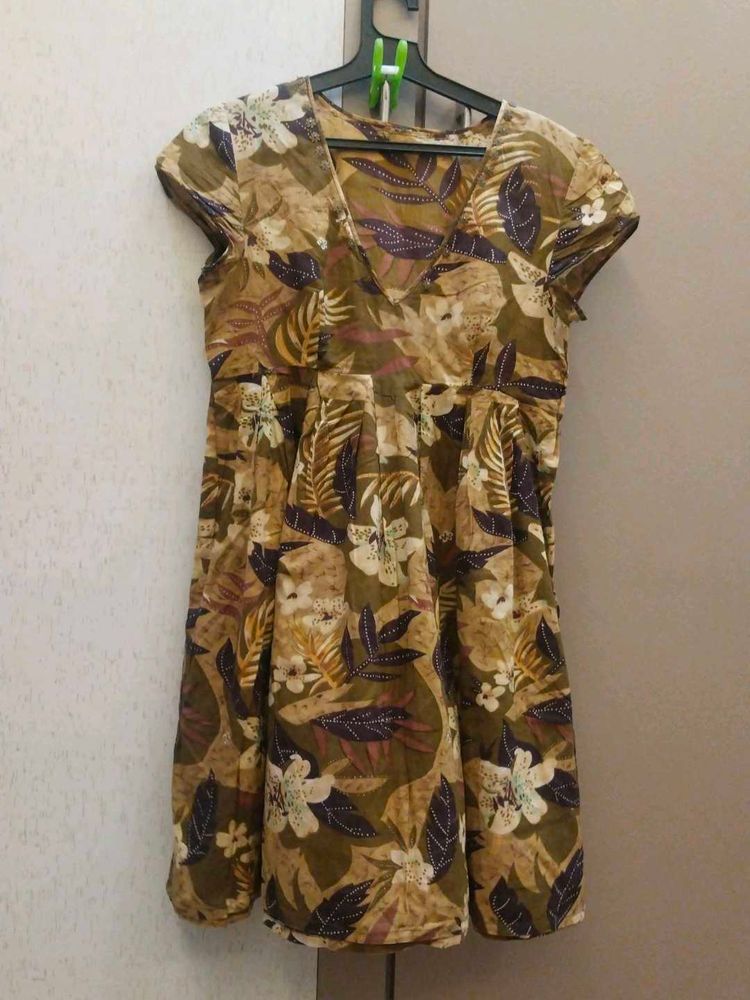 Floral Print Casual Dress/Top/short kurti