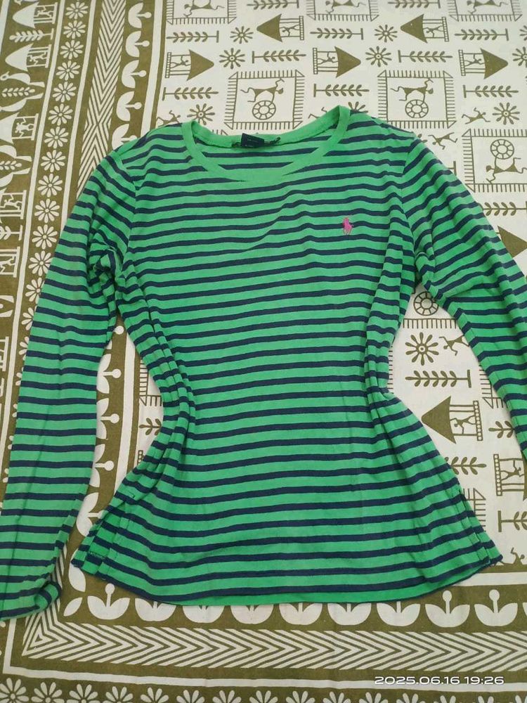 Ralph Lauren Sport Green Fullsleeve Tee