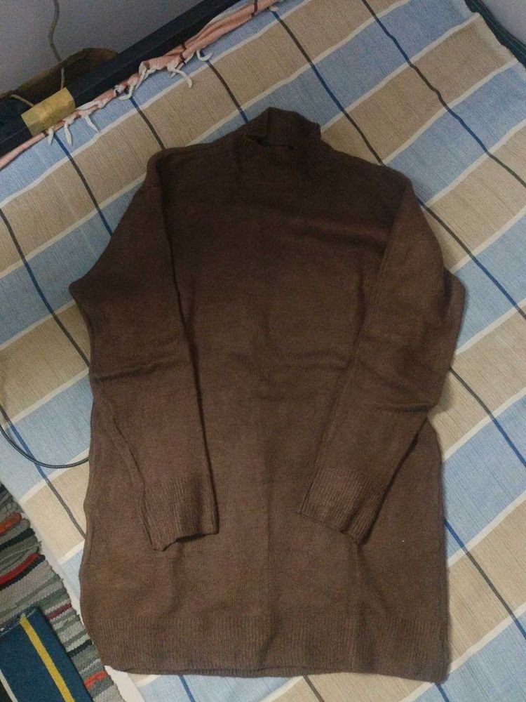 Dark brown high neck good condition M size