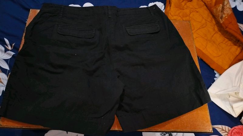 Black Denim Shorts