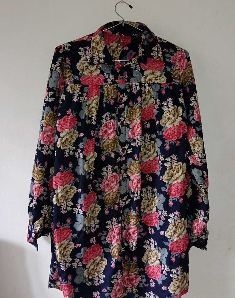 Floral Print Long Sleeve Top