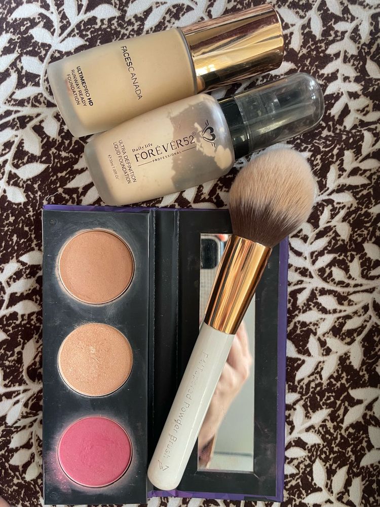 Makeup Bundle: Foundations, Blush Palette &amp; Brush