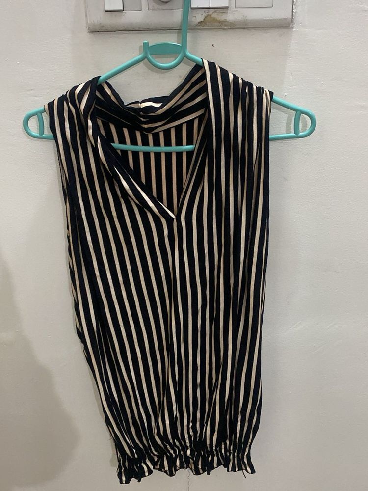 Striped Sleeveless Top