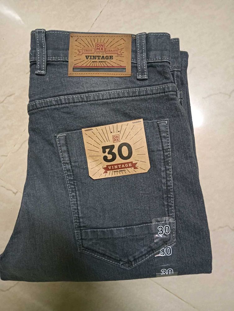Vintage Grey Denim Jeans