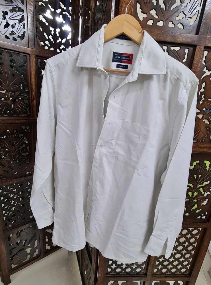Peter England White Shirt