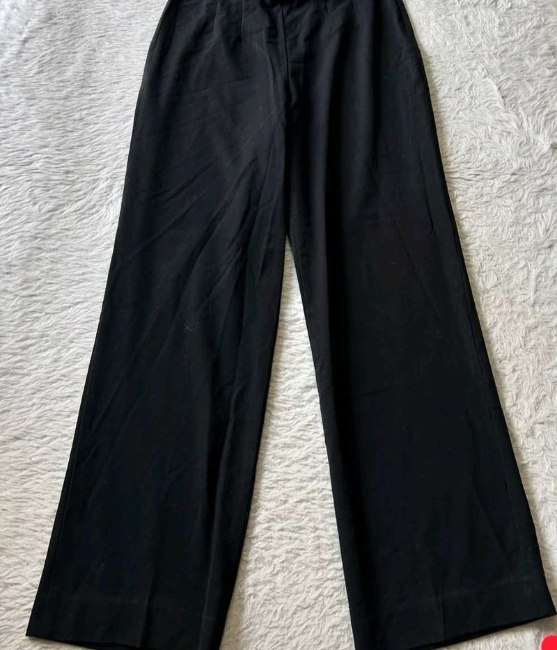 Black Wide Leg Trousers