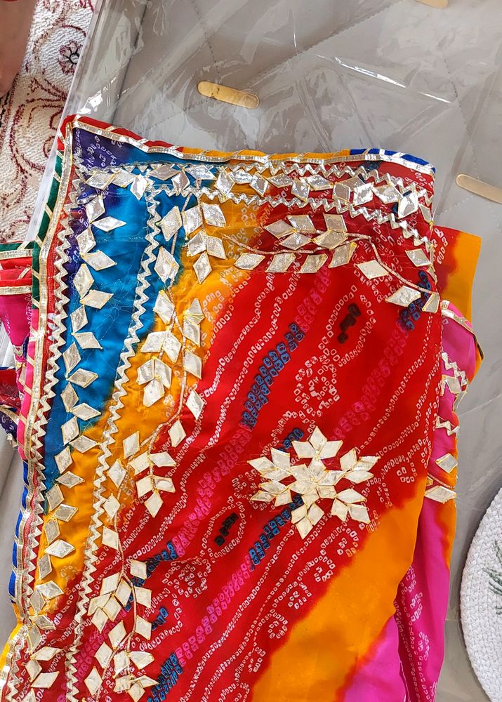 Bandhani Heavy Gota Patti Sarre