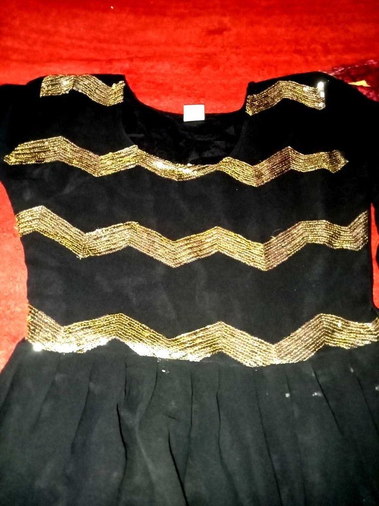 For Girls Black Frohk Dress