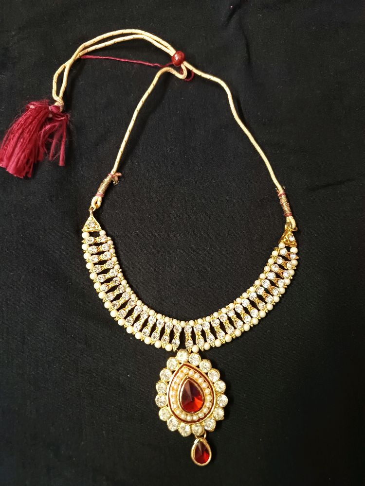 Shining Necklace With Adjustable Threads 🌟 .