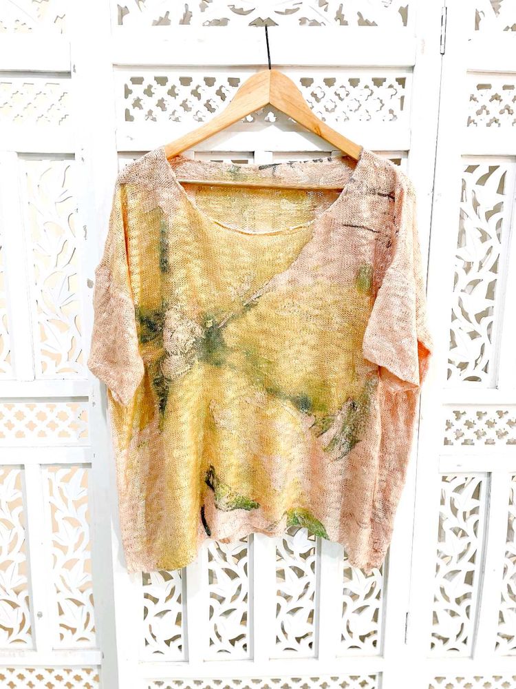 Oversized Boho Tie &amp; Die Top C