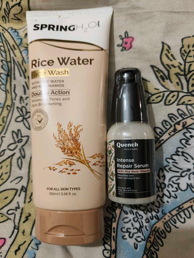pack of 2, Rice face wash &amp; serum