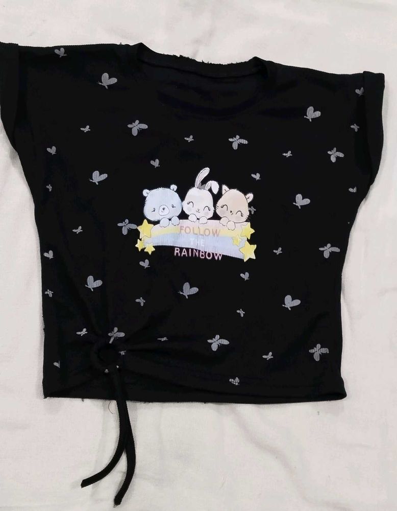 Cute Cartoon Print Top