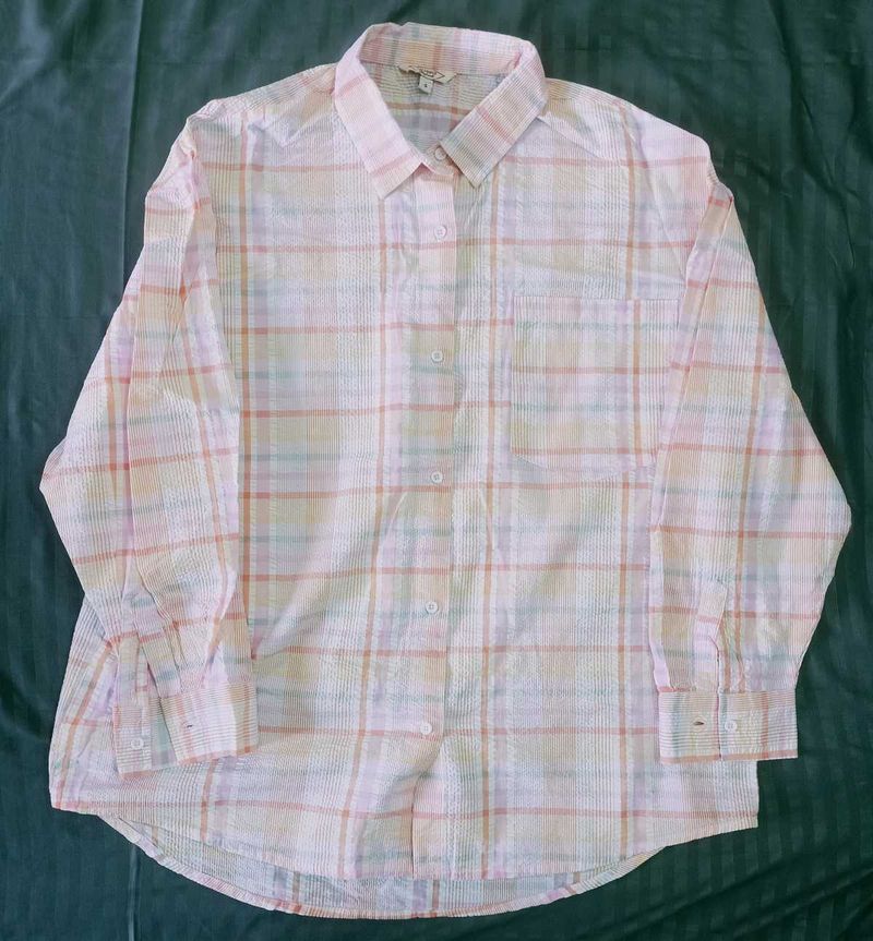 Checked Oversized Shirt