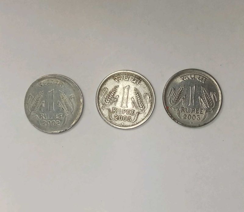 💥🤯₹1 Rupees Error Coins Set Of 3 Sale