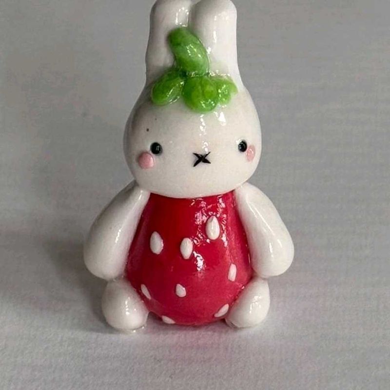 Strawberry Themed Miffy Charms