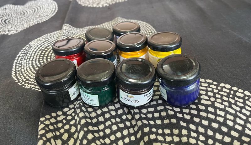 New Resin Art Pigment Set And Stickers
