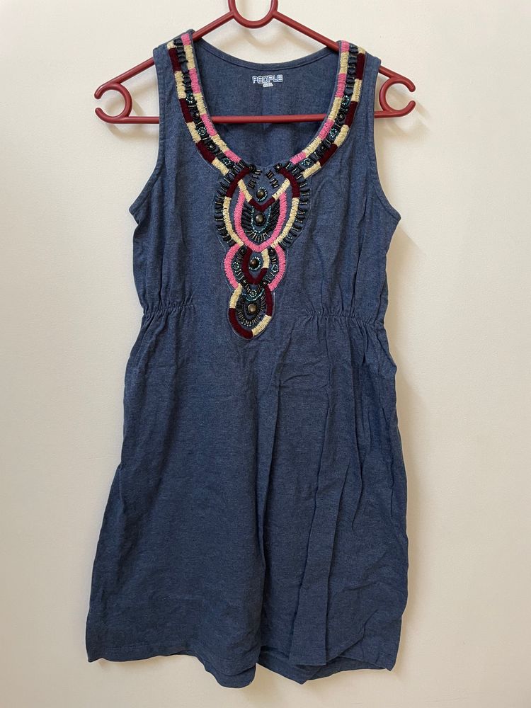 Cute Tshirt Material Dress- Free Delivery