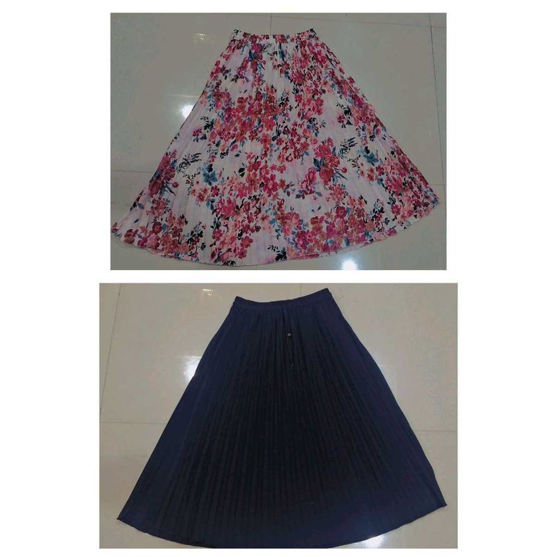 Floral &amp; black Skirt Set of 2