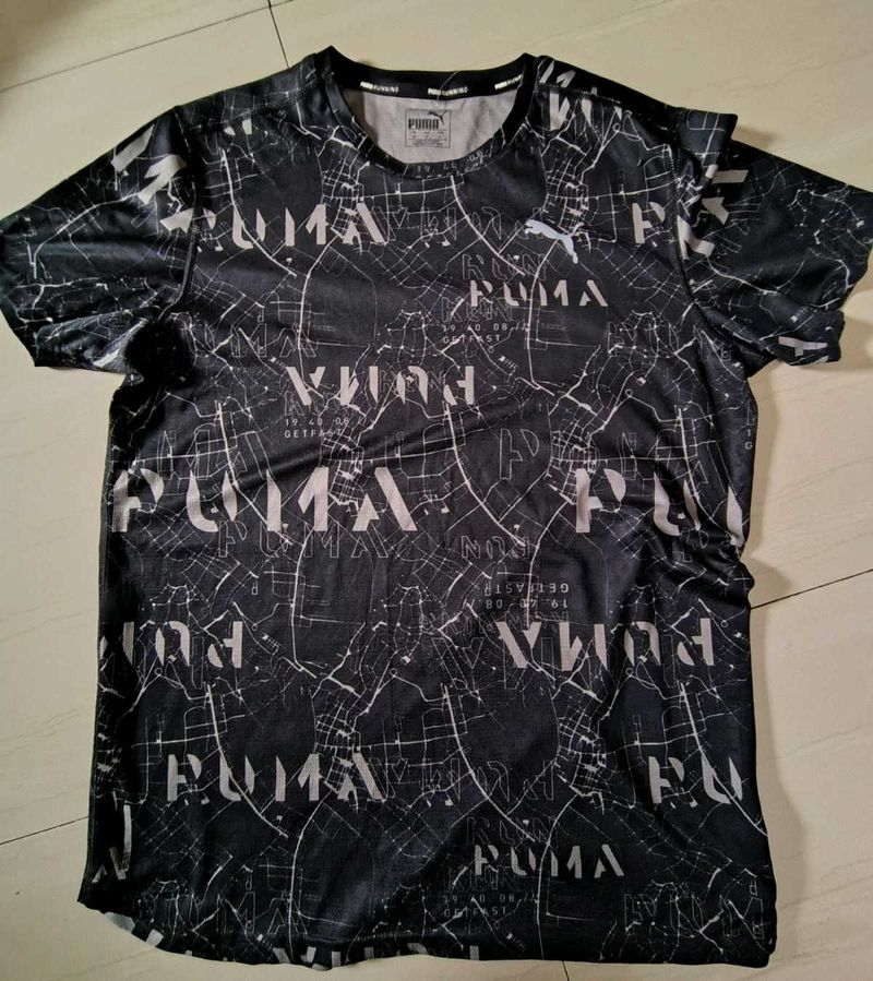 Puma Men Ignite Graphic Printed Round Neck T-Shirt