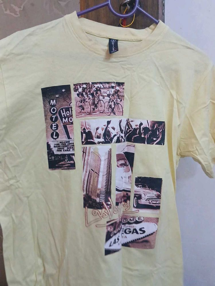 Vibrant Yellow Colour TShirt