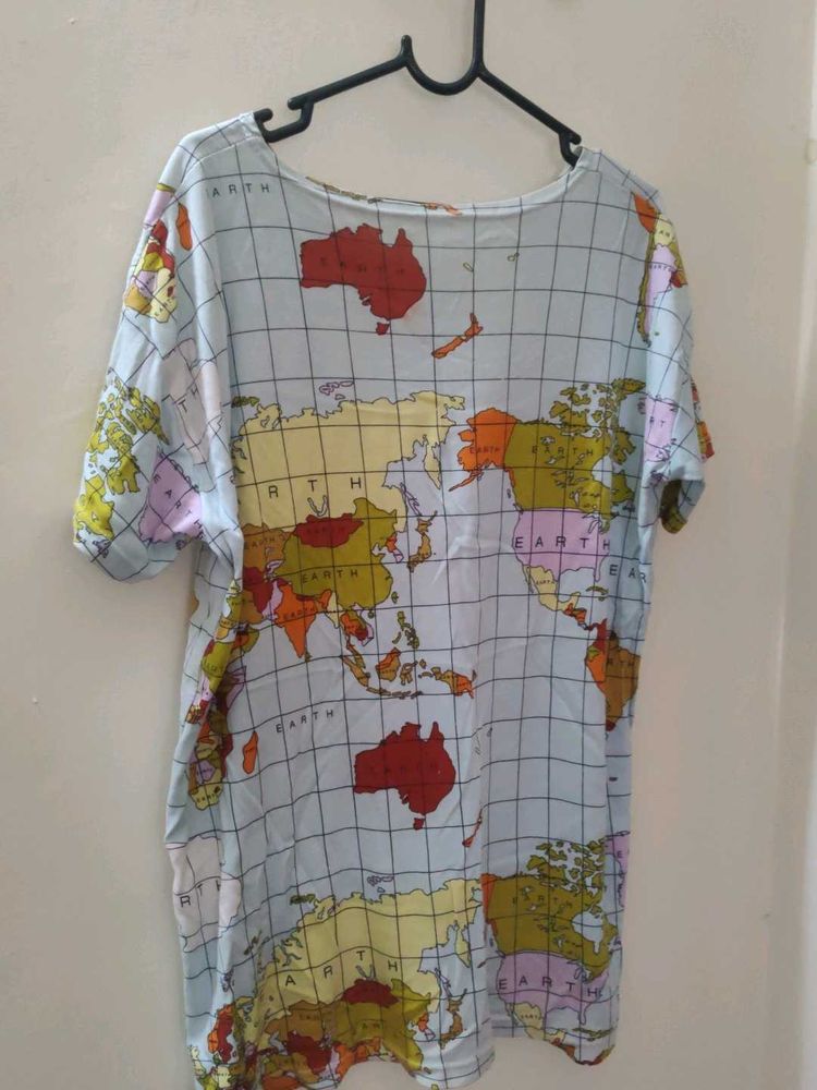World Map Print Top