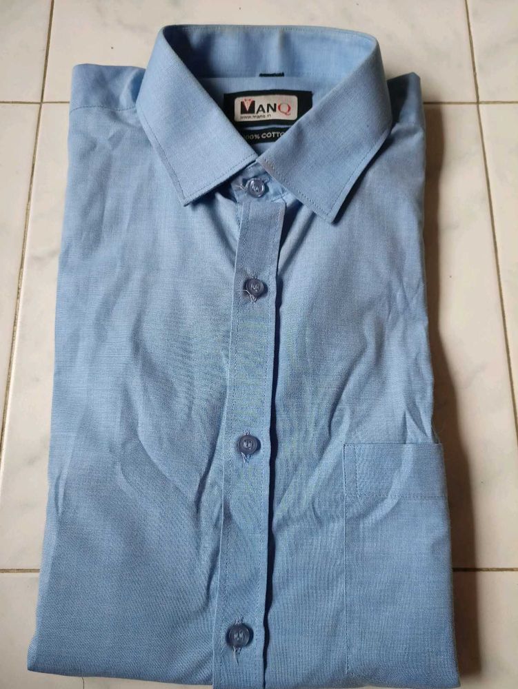 MANQ Blue Formal Shirt