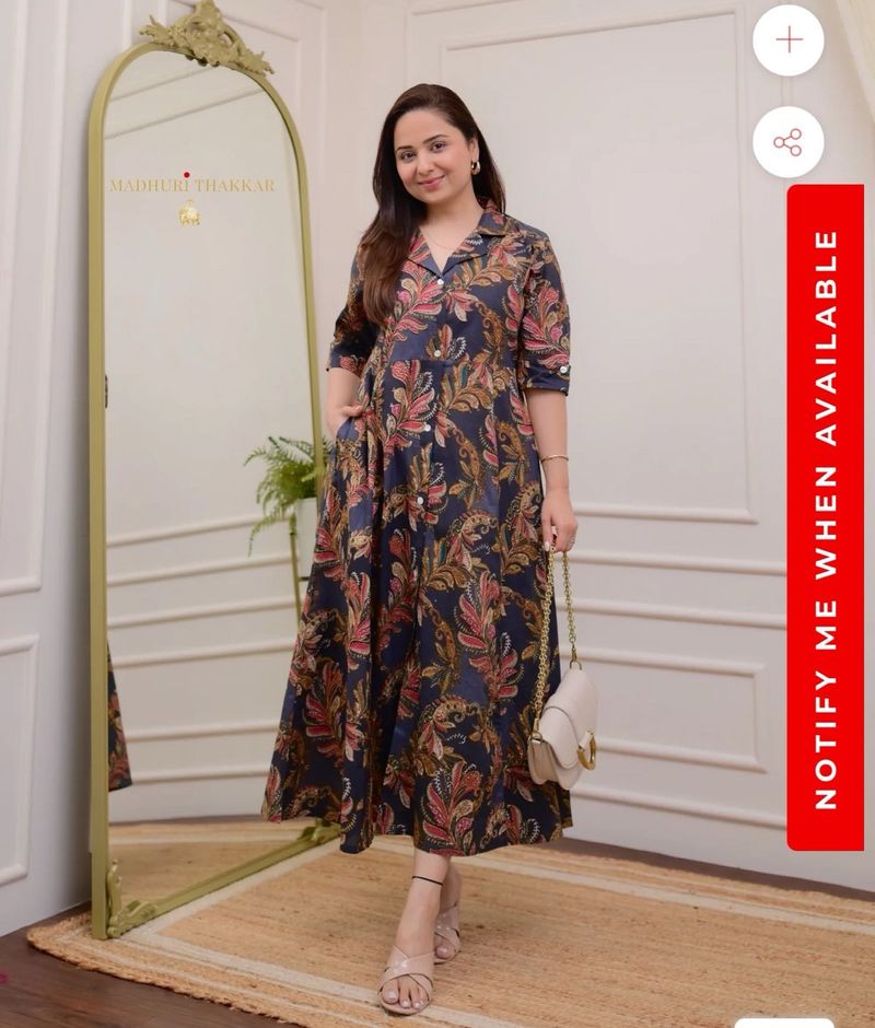 Floral Print cotton Dress