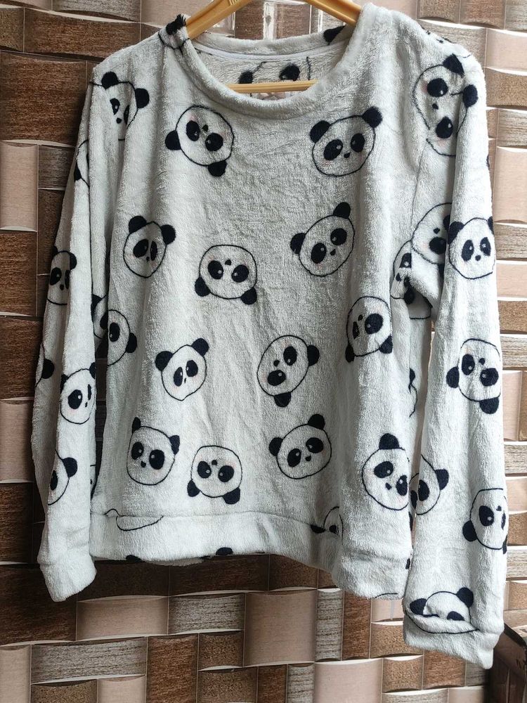 Panda Print Cozy  sweater top