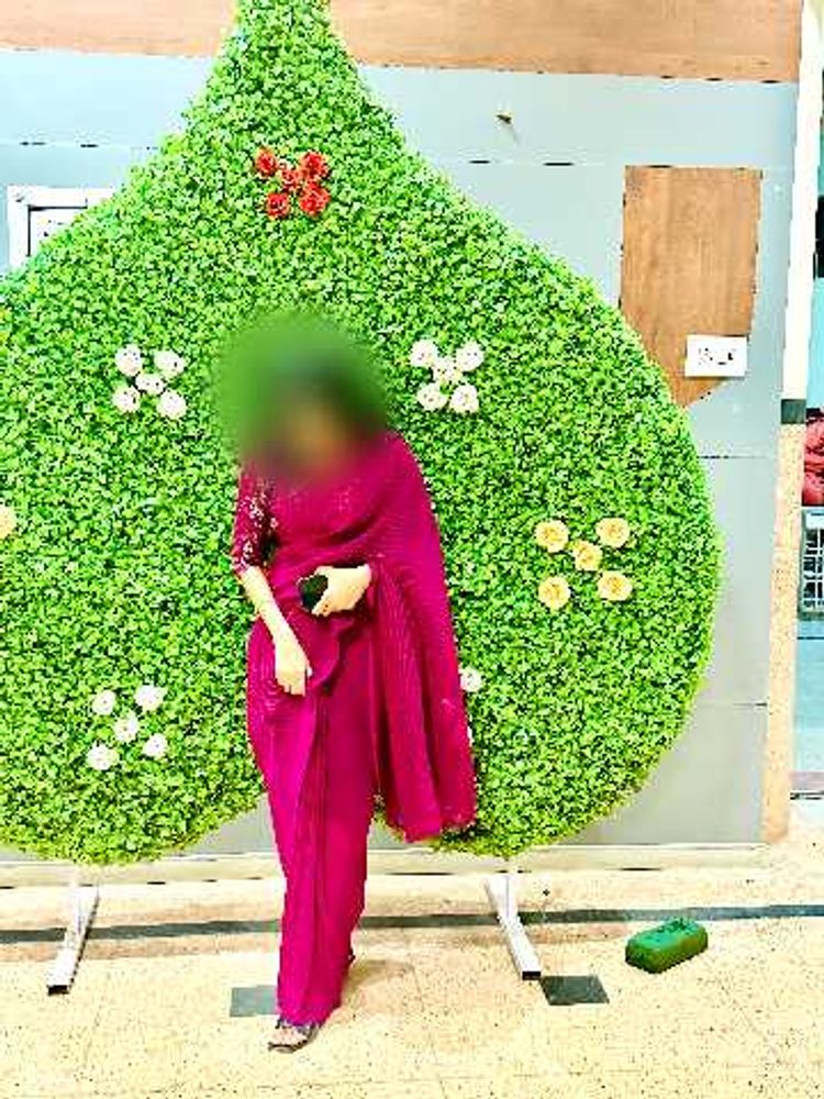 saree - purple crush sare