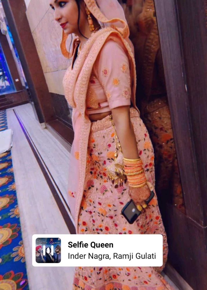 Gorgeous Pink Floral Lehenga