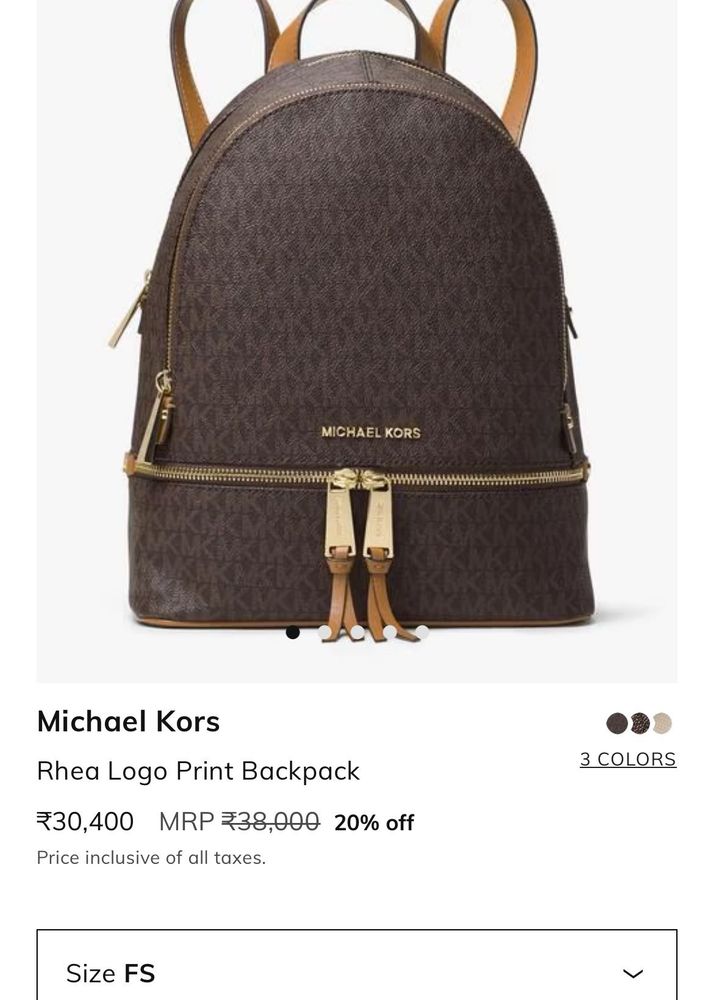 Authentic Michael Kors Backpack