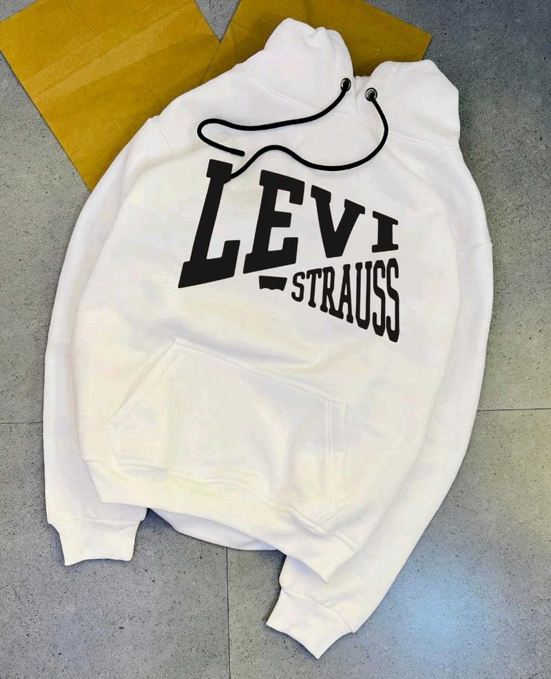 Levi Strauss White Hoodie