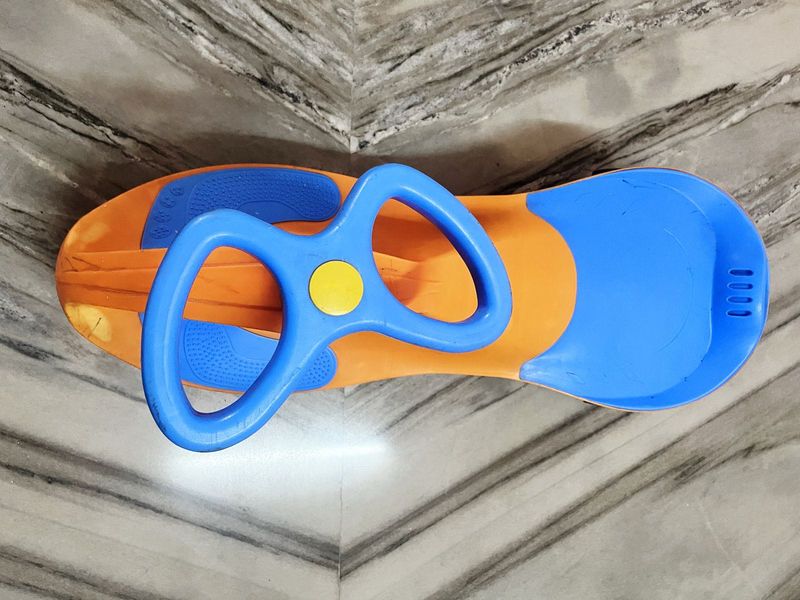 R for Rabbit Swing Car– Orange Blue