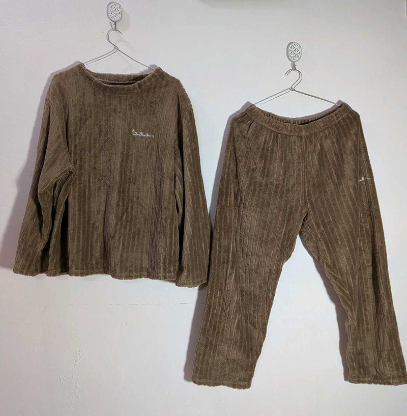 UNISEX Cozy Brown Loungewear Set