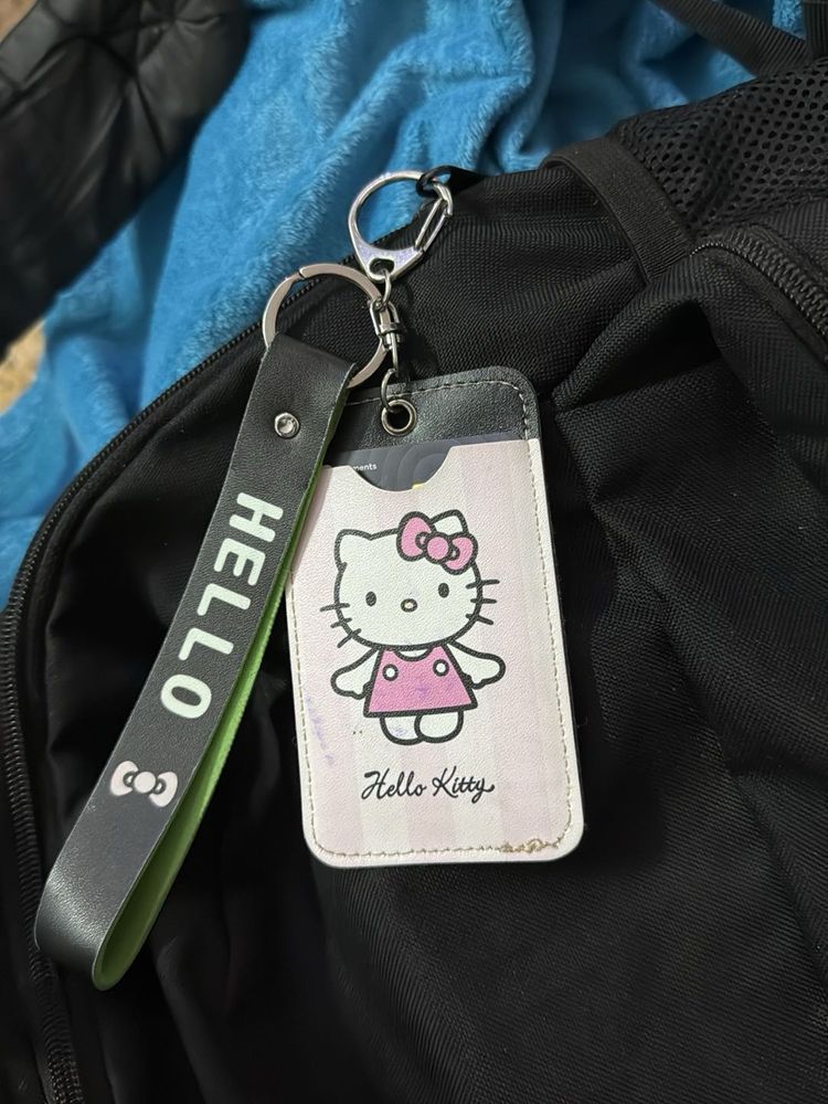 Hello Kitty Card Holder Keychain